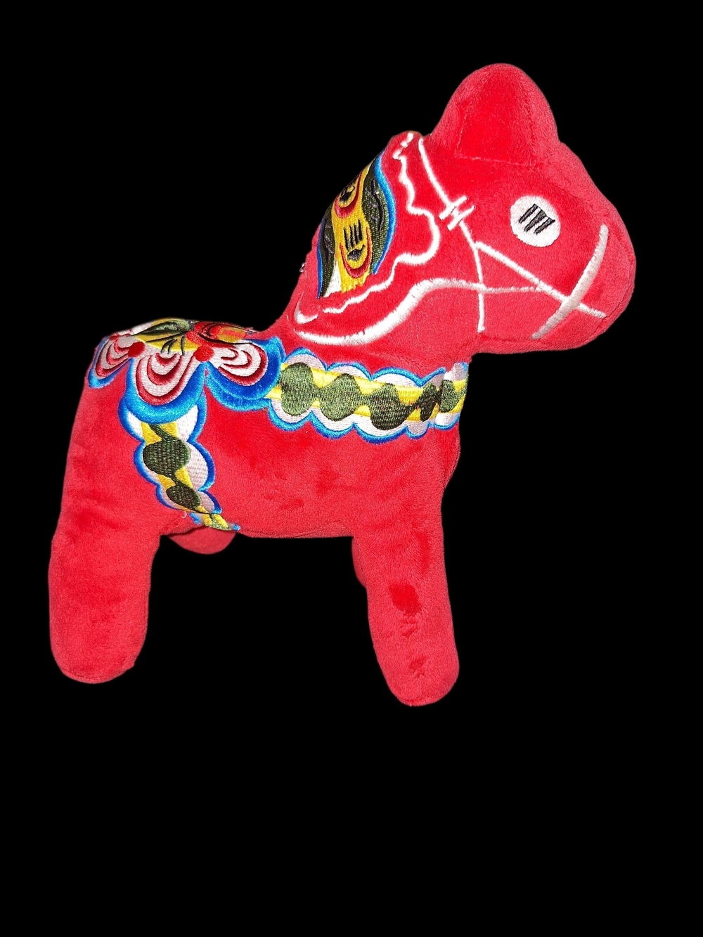 Swedish Dale Horse Embroidered Plush Horse